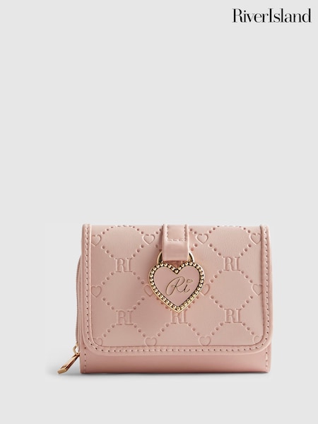 Pink - River Island Monogram Purse
