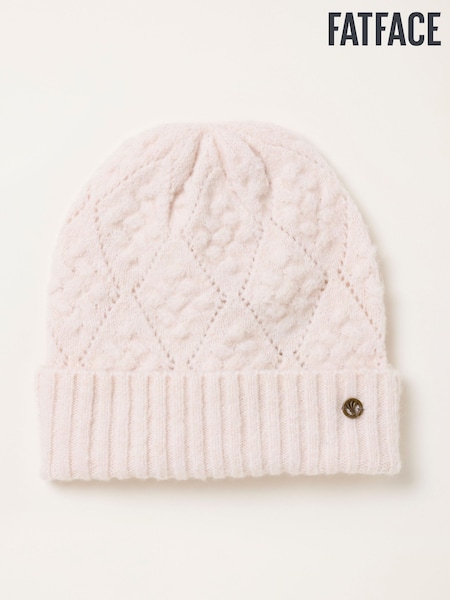 Ivory - Fatface Pointelle Beanie