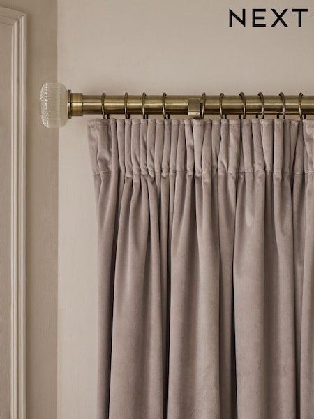 Matte Velvet Pencil Pleat Curtains