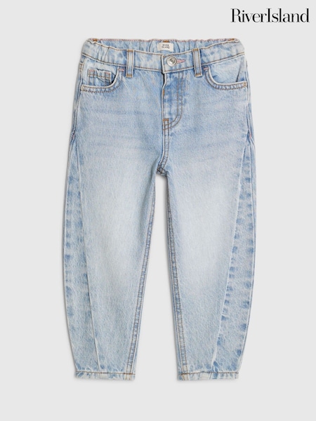 Blue - River Island Barrel Leg Jeans
