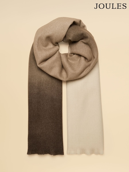 Brown - Joules Karina Ombre Scarf