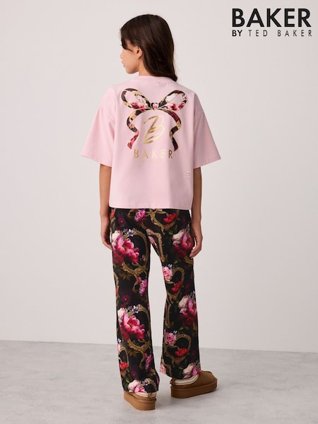 Pink - Baker By Ted Baker 2 Piece Frame Printed Pyjamas Set