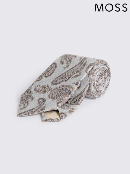 MOSS Bottinelli Silk Paisley Tie (Y42705) | kr707
