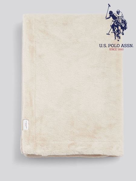 Us Polo Assn Silver Birch Premium Fur-Style Throw (Y42710) | € 123