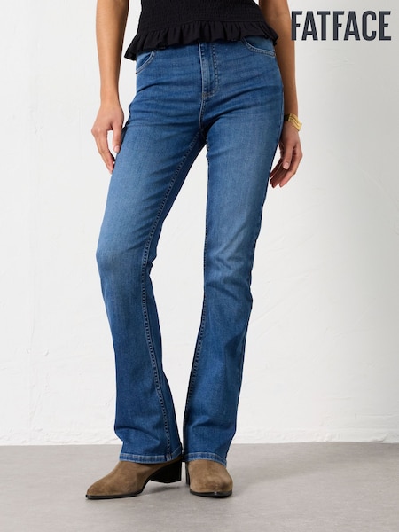 bleu foncé - Fatface Boot Cut Jeans