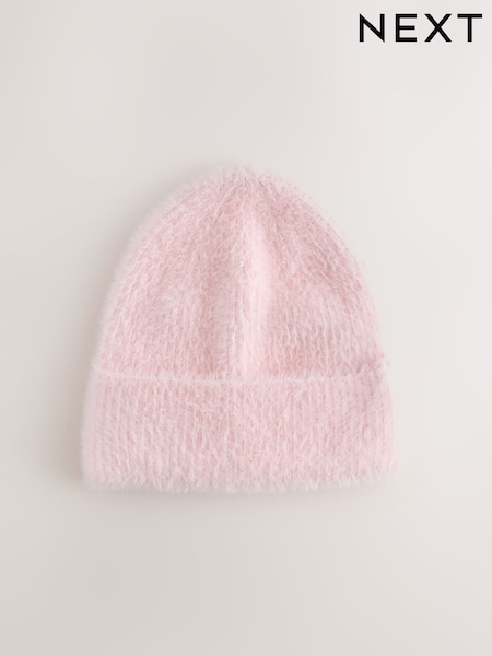 Pink - Feather Beanie (1-16yrs)