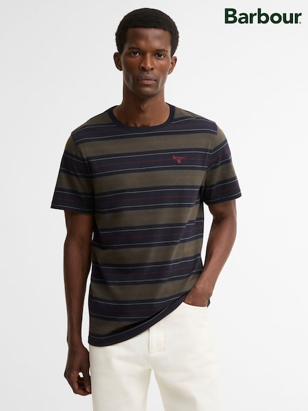 Blue - Regular Barbour® Tartham Tailored Stripe T-shirt