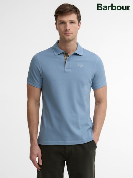 أزرق - Regular Barbour® Short Sleeve Classic Polo Shirt