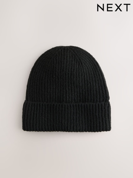 Black - Cosy Beanie Hat (1-16yrs)