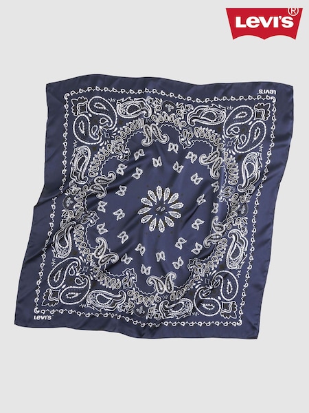 Blue - Levi's® Satin Bandana Scarf