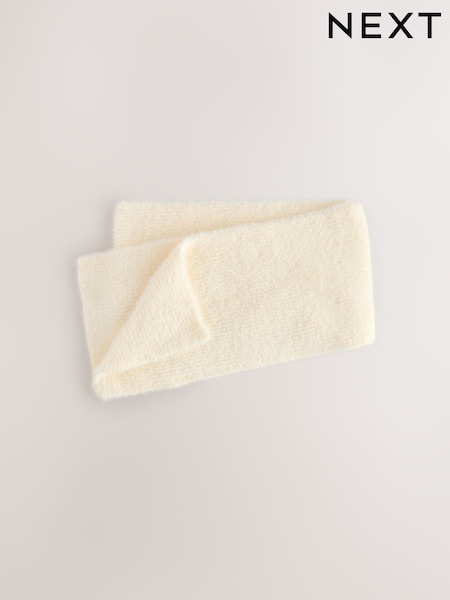 White - Feather Scarf (3-16yrs)