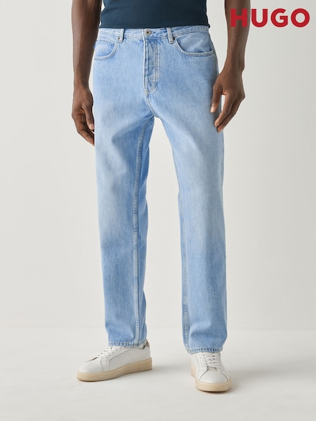 Blue - Regular Hugo Jonah Straight Fit Denim Jeans
