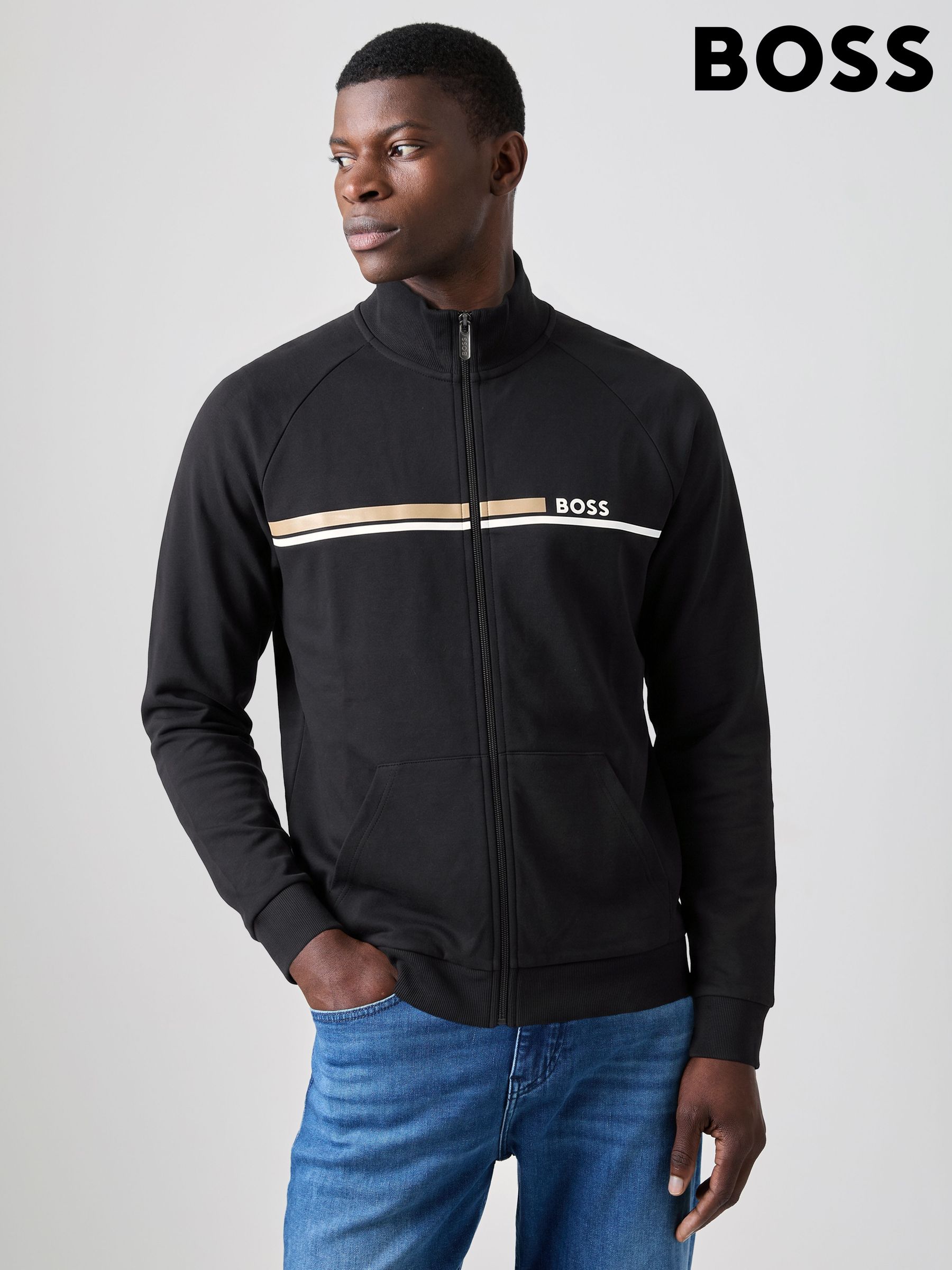 Buy Men's Hugo Boss 100% Cotton Zip Through Online | Next Brazil
