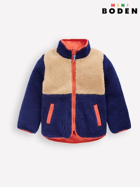Boden Brown Cosy Borg Jacket (Y43643) | AED227 - AED262