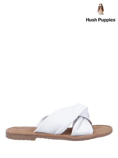 Hush Puppies White Amy Wide Fit Sandals (Y43699) | 21,850 Ft