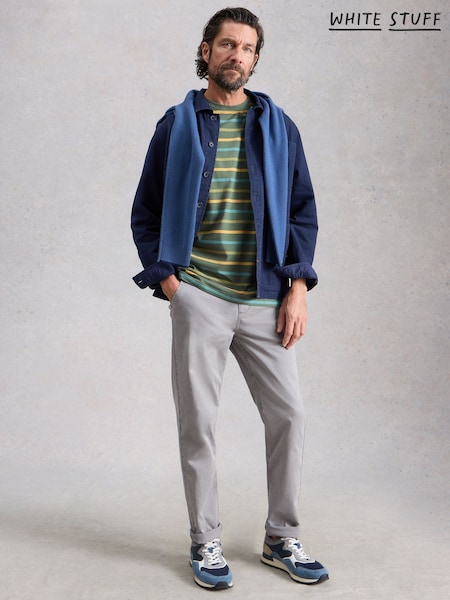 White Stuff Green Abersoch Stripe T-Shirt (Y43732) | $70