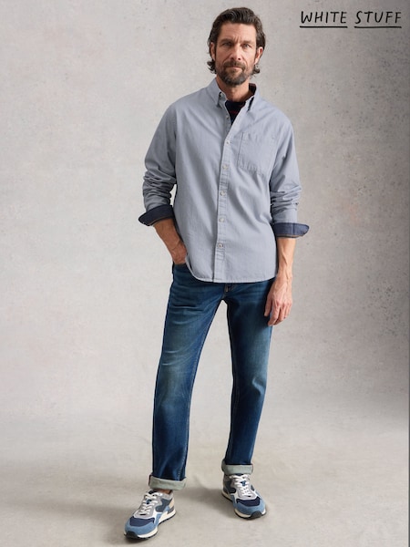 أزرق - White Stuff Sefton Stripe Shirt (Y43755) | ‏320 د.إ.‏