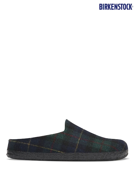 Pläd Grön Rutig - Regular Birkenstock Amsterdam Lined Slippers