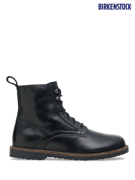 Negru - Regular Birkenstock Bryson Leather Lace Up Boots