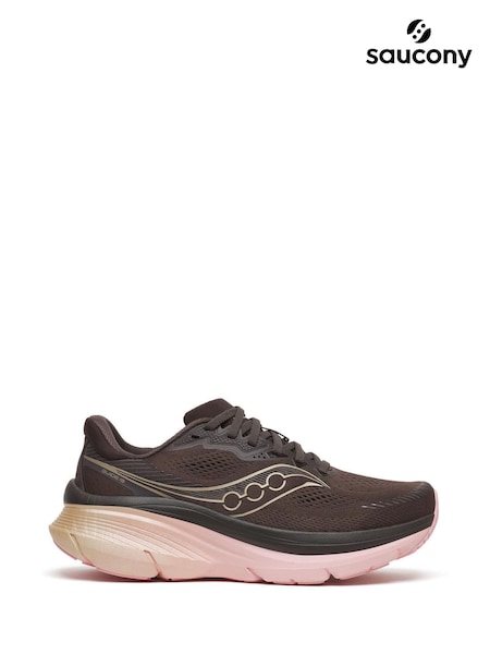 Melns/rozā - Regular Saucony Guide 19 Running Trainers