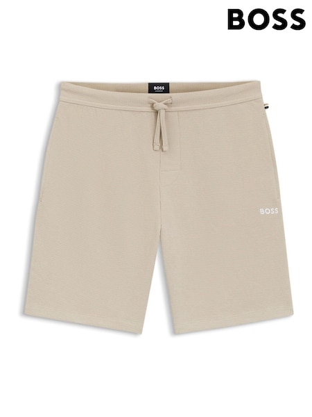 Mid Natural - Regular Boss Waffle Texture Shorts