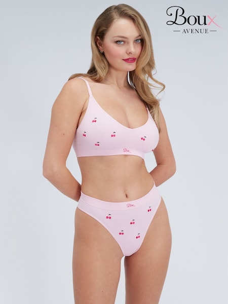 Розовый комбинированный - Boux Avenue Seamless Ruche Bra & Knickers Set (Y44411) | 31 230 тг