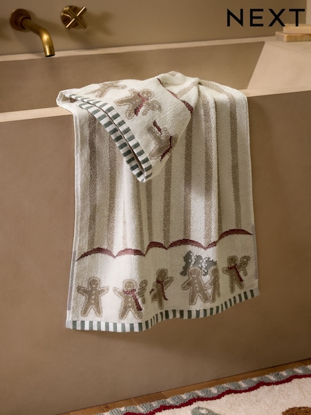 Christmas Gingerbread Bale Towel
