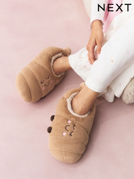 Neutralny - 3d Crossiant Shoe Boot Slippers