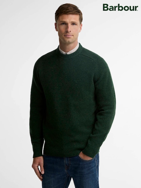 Green - Regular Barbour Newtown Crew Neck Sweater