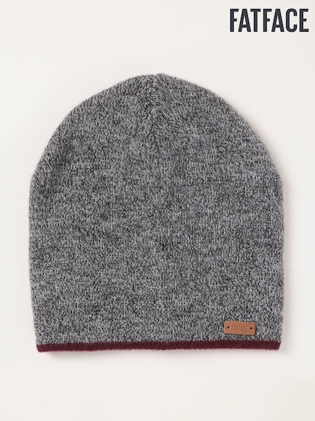 Gris carbón - Regular Fatface Brushed Beanie