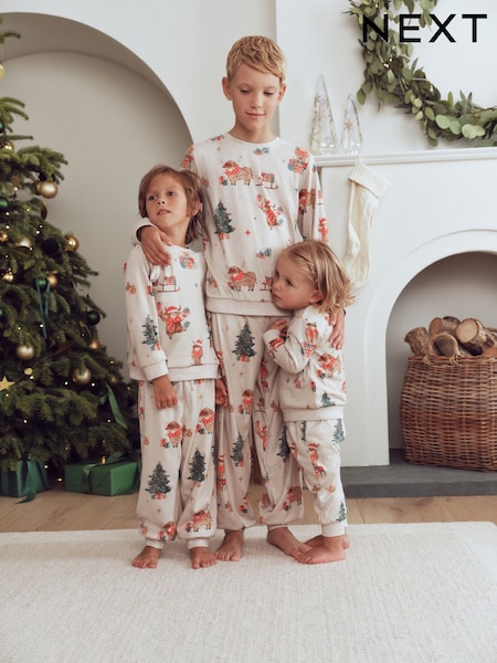Oatmeal Hamish - Matching Family Christmas Pyjamas (9mths-16yrs)