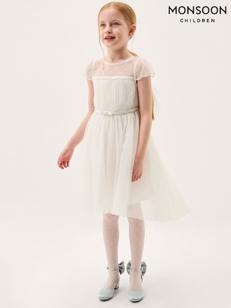 Monsoon Gracia Embroidered Yoke Tulle Dress (Y45008) | ‏412 د.إ.‏ - ‏ 483‏ د.إ.