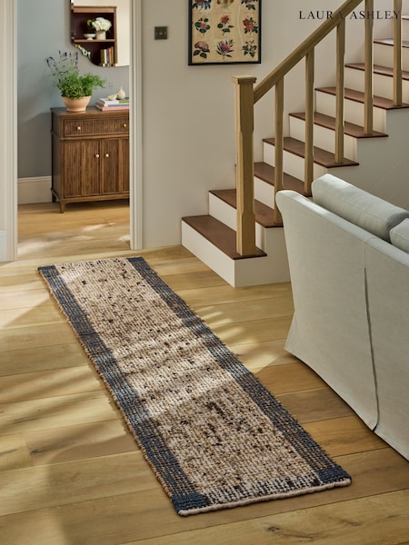 Laura Ashley Jute Stripe Border Runner