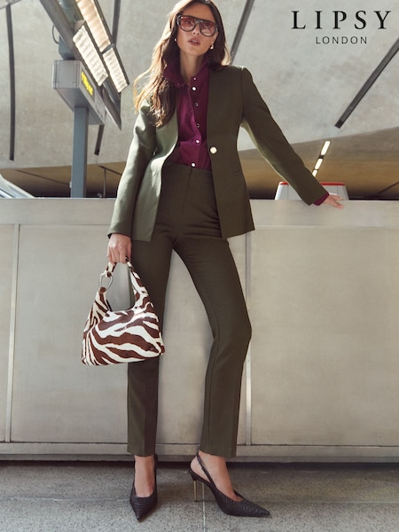 Olive Green - Lipsy Tapered Trousers