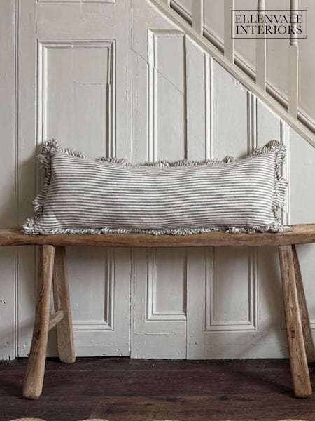 Ellenvale Interiors Hallie Stripe Ruffle Cushion Cover