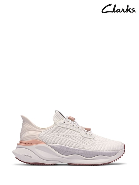 Weiß - Clarks Pace Rise Combi Trainers
