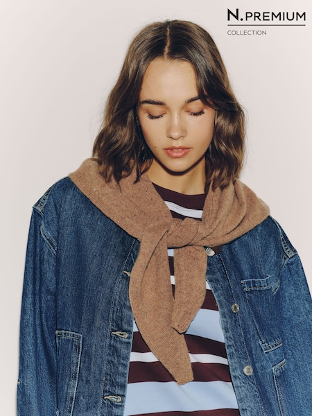 Camel Neppy - Merino Wool N.premium Neck Scarf