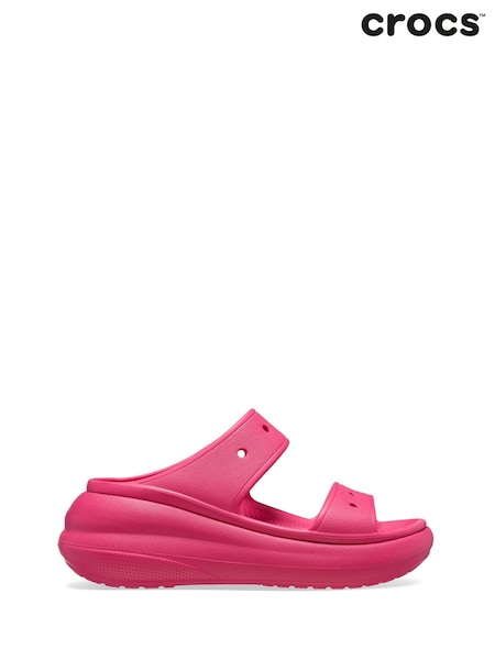 Crocs Pink Classic Crush Sandals (Y46192) | AED291