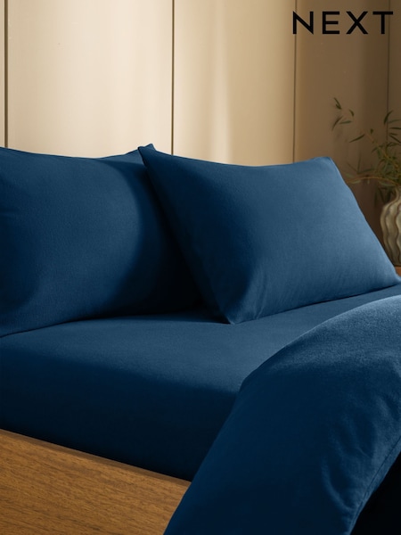 Set Of 2 Supersoft Brushed Cotton Pillowcases