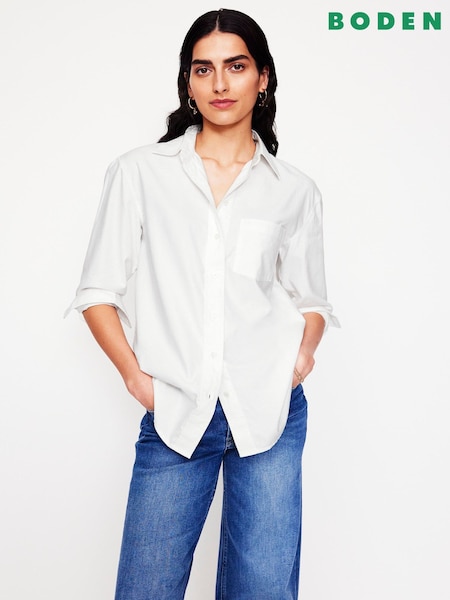 Boden Sadie Relaxed Cotton Shirt (Y46793) | ‏377‏₪