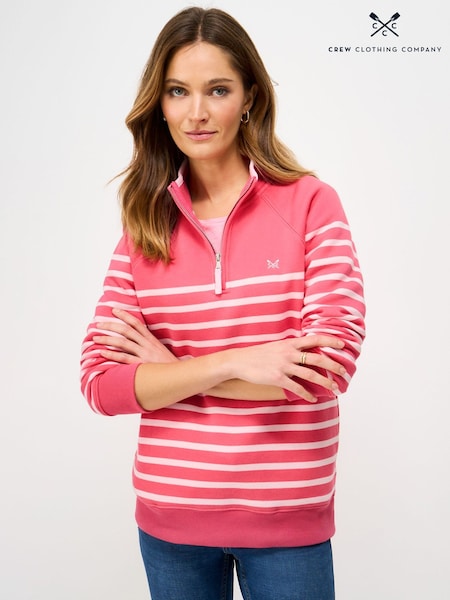粉色 - Crew Clothing Company Half Zip Sweatshirt (Y46914) | HK$607