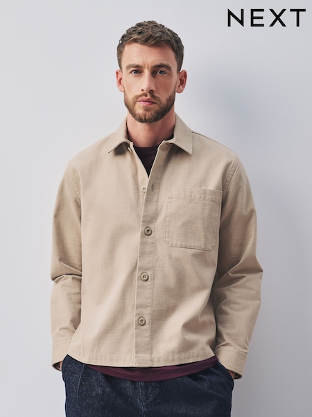 스톤 뉴트럴 - Regular Canvas Shacket