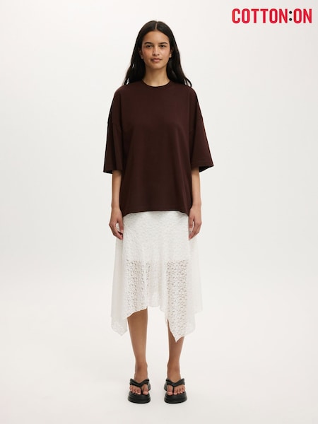 Cotton On Brown The Oversized Crew T-Shirt (Y47519) | €35
