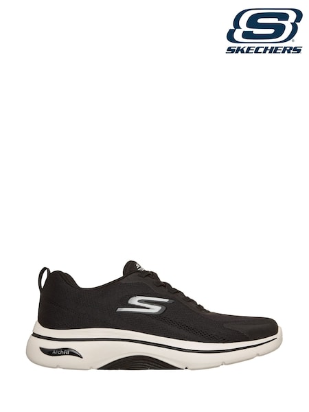 Black - Regular Skechers Go Walk Arch Fit 2.0 Levy Trainers