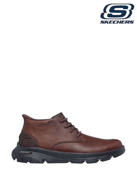 Marron - Regular Skechers Arch Fit Garza Ridley Shoes