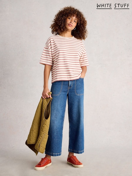 White Stuff White Kat Stripe T-Shirt (Y47654) | AED227