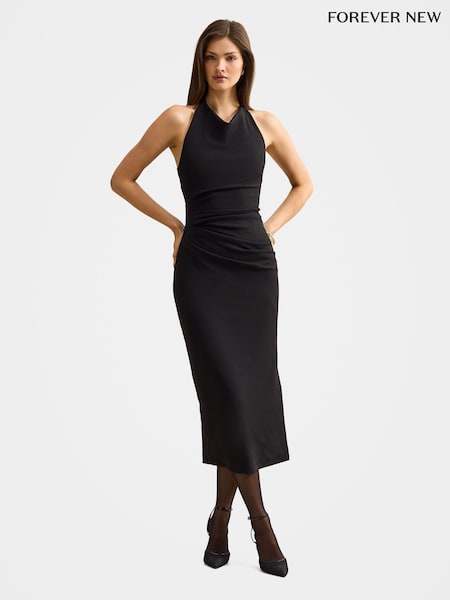 Forever New Daphne Halter Neck Column Midi Dress (Y47677) | 192 €