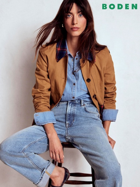 Boden Blue Mid Rise Straight Leg Jeans (Y47711) | €158