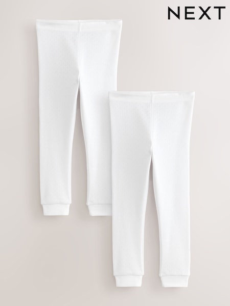 Blanco - Leggings térmicos (2-16años)