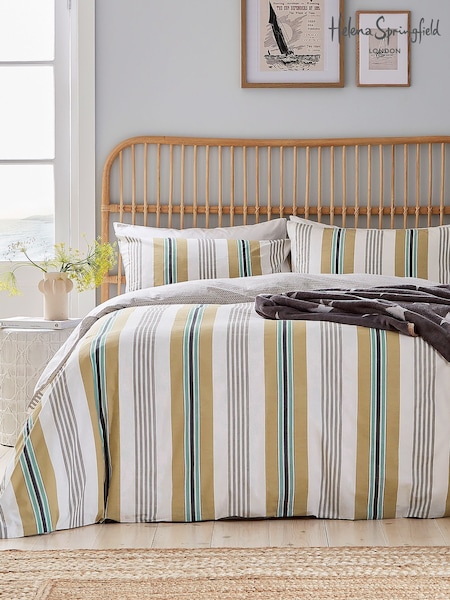 Helena Springfield Amber Huntington Stripe Cotton Duvet Set (Y47834) | AZN 74 - AZN 162